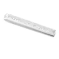 Zilverkleurige koperen dasclip met gedetailleerd gegraveerd patroon voor heren pak mode stijl. - Zilver