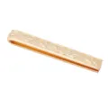 Gouden metalen dasclip voor heren, elegant gegraveerd patroon, klassiek zakelijk pak accessoire. - Goud
