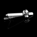 Silver metal skull tie clip for men gothic punk style fashion necktie bar accessory - Skull Tie Clip / 1 Piece