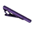 Stijlvolle paarse metalen dasclip voor heren, gegalvaniseerd zakelijk accessoire. - 1 Stuk / Paars