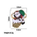 Christmas Santa Claus napkin ring metal alloy table decor holiday party dinner table accessory - Santa Claus Climbing Chimney Style (Z1110) / Z1110