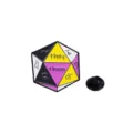 Creatieve metaal legering D20 dobbelsteen emaille speld, rugzak decoratie badge. - D20 Dobbelsteen Stijl (C2789)