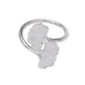 Silver ginkgo leaf napkin ring vintage table decor for hotel wedding party dining table setting - Silver Style (Z1056-1) / Z1056-1