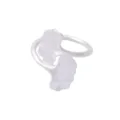 Silver Ginkgo Leaf Napkin Ring Matte Finish Metal Table Decor For Hotel Wedding Party - Matte Silver Style (Z1056-3) / Z1056-3 Matte Silver