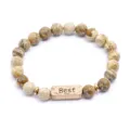 Gespikkelde Kralenarmband (G1168-1) / Bruin (G1168-1)