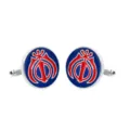 Men's blue and red enamel round cufflinks stylish metal formal shirt cuff links accessory - Enamel Skull Style (B1195) / Alloy