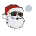 Christmas Santa Claus magnetic brooch badge, cool sunglasses alloy enamel accessory items - Sunglasses Style (C2917-2)