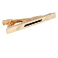 Gold tie clip for men elegant metal tie bar with black inlay classic business suit accessory - Business Tie Clip (T1122) / 1 Piece / Bar Style