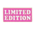Pink Limited Edition enamel pin, stylish rectangular metal brooch badge fashion accessory. - LIMITED EDITION Style (C2925)