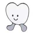 Cute cartoon smiling heart enamel pin metal brooch badge fashion clothing accessories gift - Heart Smile Style (C3044-5)