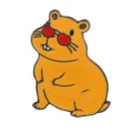 Cute Capybara Enamel Pin Cartoon Animal Brooch Cute Backpack Badge Fashion Jewelry Gift - Heart Sunglasses Style (C3029-3)