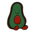 Cute avocado enamel pin metal brooch badge clothing lapel accessories sweet fashion gift item - Avocado Style (C3044-4)