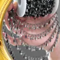 DIY μαύρη μεταλλική αλυσίδα με στρας για αξεσουάρ μαλλιών αρχαίου κινεζικού στιλ χειροτεχνίας. - Συσκευασία 1 Μέτρου / Μαύρο μετάλλου