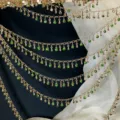 DIY πολυτελής αλυσίδα στρασς αξεσουάρ μαλλιών πράσινο κρύσταλλο σταγόνα νερού ρούχα - Πράσινη Σταγόνα KC Χρυσό