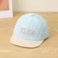 Gorra de béisbol colorblock para niños con malla transpirable y bonito bordado para deporte. - M / Azul