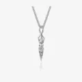 Vintage Tibetan Vajra Pestle Necklace for Men Stainless Steel Punk Gothic Cool Jewelry - Vajra Pestle Pendant / Distressed Silver (L358-A)