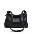 Black large capacity women shoulder bag casual versatile tote handbag for daily commuting. - Black