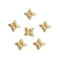 Perles d'espacement étoile dorée pour la fabrication de bijoux DIY - 10 Pièces/Pack (7x7mm)