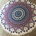 Ronde strandhanddoek mandala patroon boho ronde deken franje kwastje picnic mat yoga - Maat 5