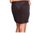 Black sheer chiffon beach cover up skirt sexy sheer wrap sarong swimwear swimsuit coverup - One Size / Black