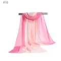 Gradient chiffon scarf for women, lightweight summer sun protection neck wrap and elegant accessory. - Up House Balloon