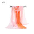 Summer women gradient chiffon silk scarf lightweight thin sun protection long shawl wrap - Unicorn & Sweets