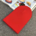 Red knit beanie hat for winter, warm casual solid color cap for men and women daily wear. - One Size / Red