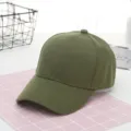 Casquette de baseball vert olive unie, chapeau de soleil extérieur décontracté classique unisexe. - Vert Militaire