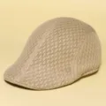 Hommes Femmes Casquette Plate Mesh Été Vintage Respirante Chapeau Béret Newsboy - Taille unique / Kaki