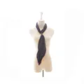 Dark purple pleated scarf with buckle, vintage neckerchief detail, stylish accessory for women. - 145 - 18cm / Deep purple