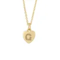 Gold-plated heart initial letter G pendant necklace, dainty chain jewelry for women and girls - Letter G Style / Pendant Only (No Chain Included) / Gold