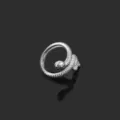 Bague Serpent Argentée Ouverte Acier Inoxydable Vintage Gothique Bijou Animaux Femme - Acier