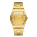 PLADEN Luxury Gold Quartz Men's Watch Classic Tonneau Stainless Steel Wristwatch - Gold