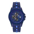 Heren Horloge Blauw Kristal Kwarts Chronograaf Luxe Mode Stijlvolle Polshorloge - Blauwe Strass