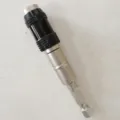 Quick release magnetic screw drill bit holder extension for electric screwdriver tools. - Silver