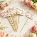 Bride to be topper per torta addio al nubilato decorazione dolci festa matrimonio - Stuzzichini con lettera 1