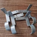Supporti per bastone per tende in metallo staffe da parete per tende ferramenta set - Four-Piece Set / Argento