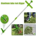 Aluminum tube root digger manual garden weeding tool for lawn weed puller remover - Default