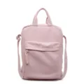 Pink corduroy backpack casual daypack large capacity school book bag for women and men - Pink