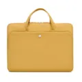 Borsa per laptop gialla da 15.6 pollici per donna, borsa a mano professionale per pc. - 13,3/14 pollici / Giallo