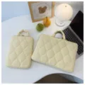 Quilted laptop bag with handle lightweight protective sleeve case for notebook computer. - 11寸(竖款) / Yellow