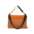 Orange grid 14 inch laptop shoulder bag commuter daily casual messenger bag for men and women - S / Orange