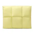 Light yellow quilted laptop sleeve 14 inch padded puffer computer bag soft minimalist design - 13-14 Inch / Yellow