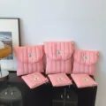 Koreanischer Stil rosa gesteppte Laptoptasche Baumwolle Schutzhülle stoßfeste Tasche. - S / Rosa