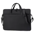 Variante borsa per laptop nera, pratica borsa da lavoro elegante in tessuto resistente. - Nero