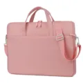 Borsa per laptop rosa con tracolla e manici, elegante ventiquattrore per donne 14 15.6 pollici - Rosa