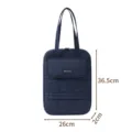 Borsa per laptop da 15 pollici trapuntata blu scuro, borsa a tracolla portatile per notebook. - Blu navy