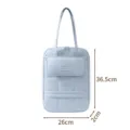 Borsa per laptop azzurro chiaro 15 pollici trapuntata leggera borsa a spalla con tasca. - Blu