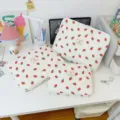 Cute strawberry laptop sleeve set large capacity iPad bag INS Y2K student computer bag - Strawberry