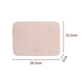 Minimalistische rosa gesteppte Laptoptasche für 14 bis 15,6 Zoll Computer und Zubehör. - 14 Zoll / Rosa